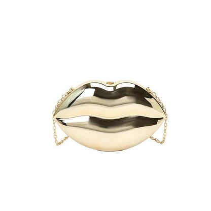 Chain Strap Lips Crossbody Bag