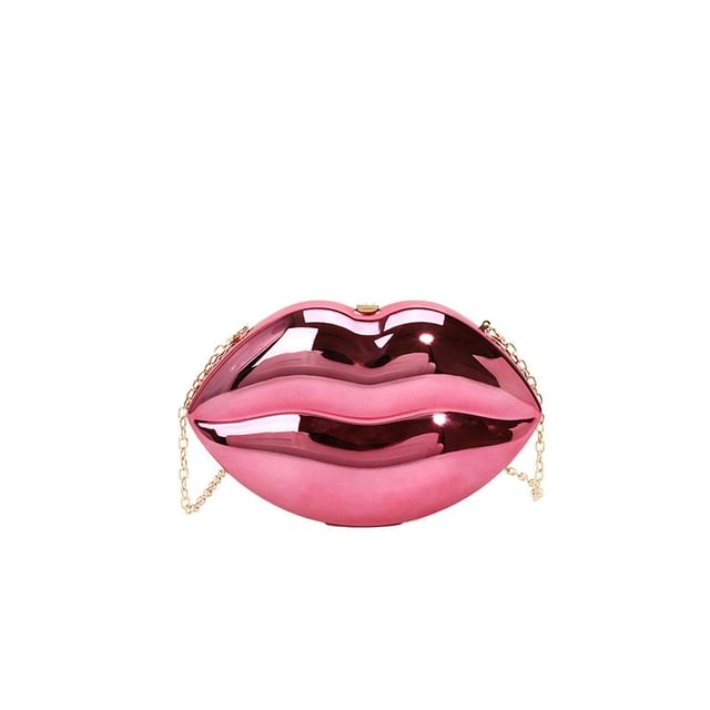 Chain Strap Lips Crossbody Bag