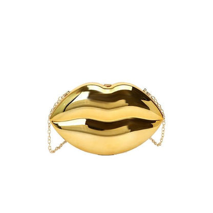 Chain Strap Lips Crossbody Bag