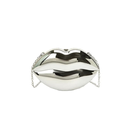 Chain Strap Lips Crossbody Bag