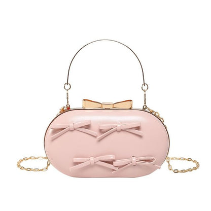 Bow Chain Strap Crossbody Bag