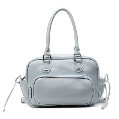 Multi-Way Faux Leather Multi-Pocket Backpack