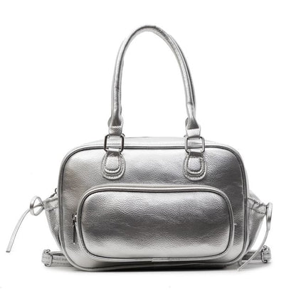 Multi-Way Faux Leather Multi-Pocket Backpack