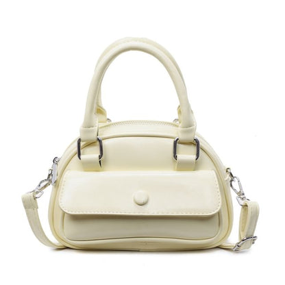 Multi-Pocket Faux Leather Crossbody Bag