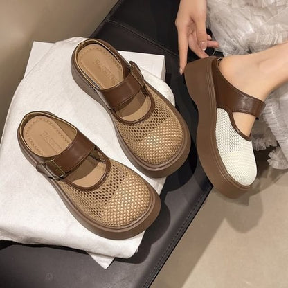 Mules Platform Mary Mesh Jane