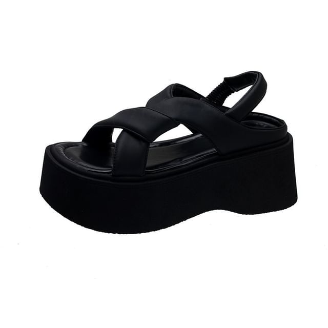Sandals Plain Slingback Platform