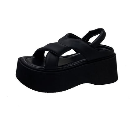 Sandals Plain Slingback Platform