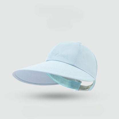 Lettering Embroidered Visor Cap