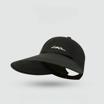 Lettering Embroidered Visor Cap