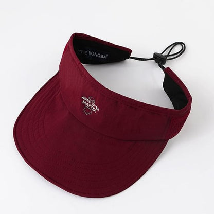 Lettering Embroidered Visor