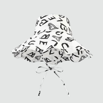 Lettering Print Boonie Hat