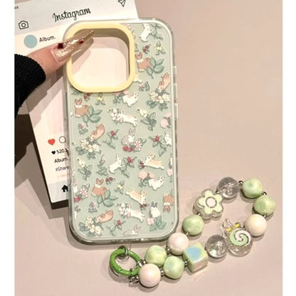 Rabbit Print Phone Case / Phone Strap / Set
