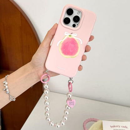Printed Phone Case / Bead Phone Strap / Set