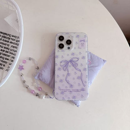 Bow Print Phone Case / Phone Strap / Set
