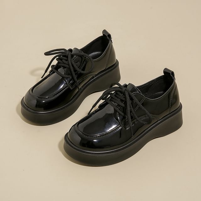 Platform Lace Up Shoes