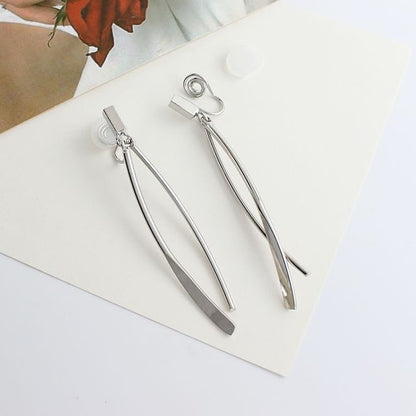 Bar Dangle Earring / Clip-On Earring