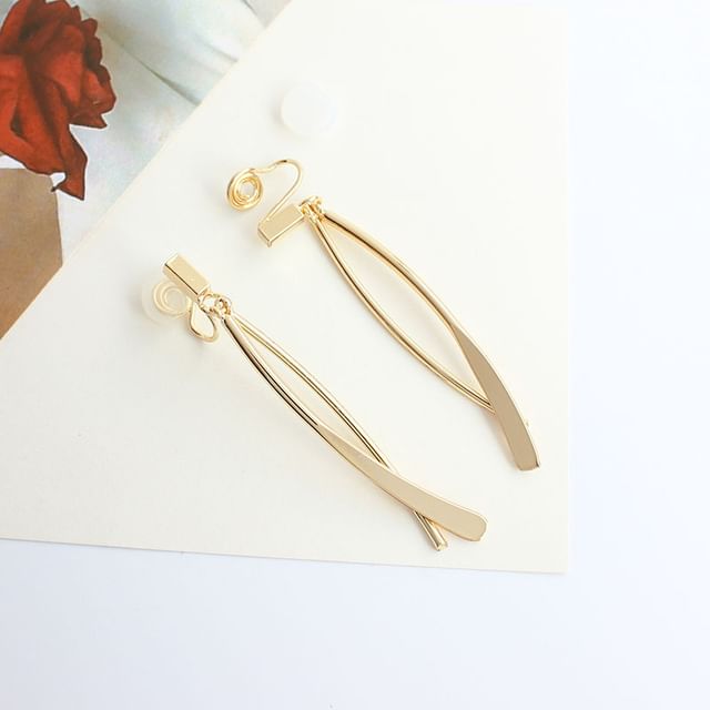 Bar Dangle Earring / Clip-On Earring