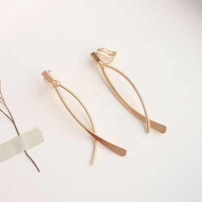 Bar Dangle Earring / Clip-On Earring