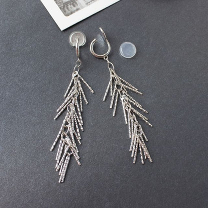 Fringed Drop Earring / Clip-On Earring
