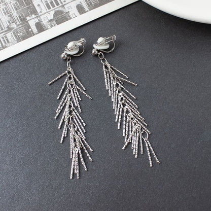 Fringed Drop Earring / Clip-On Earring
