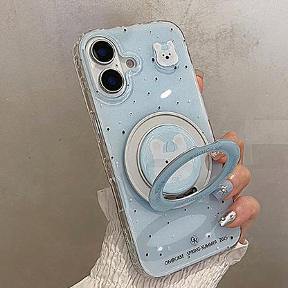 Dog Splattered Magnetic (Compatible with MagSafe) Phone Case / Stand / Set