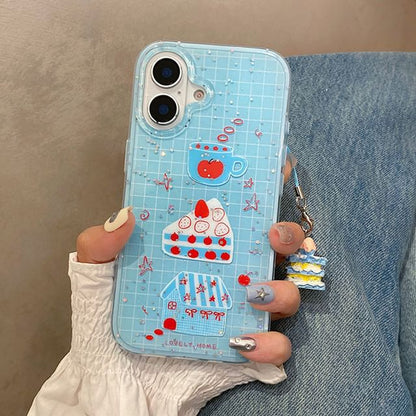 Strawberry Cake Plaid Phone Case