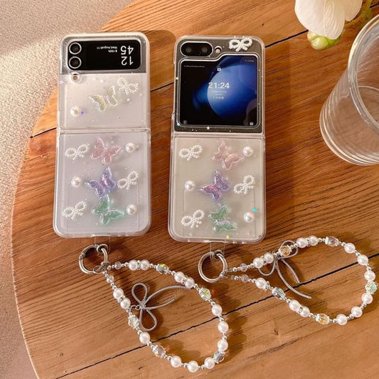 Butterfly Phone Case Strap / Set- Samsung Flip