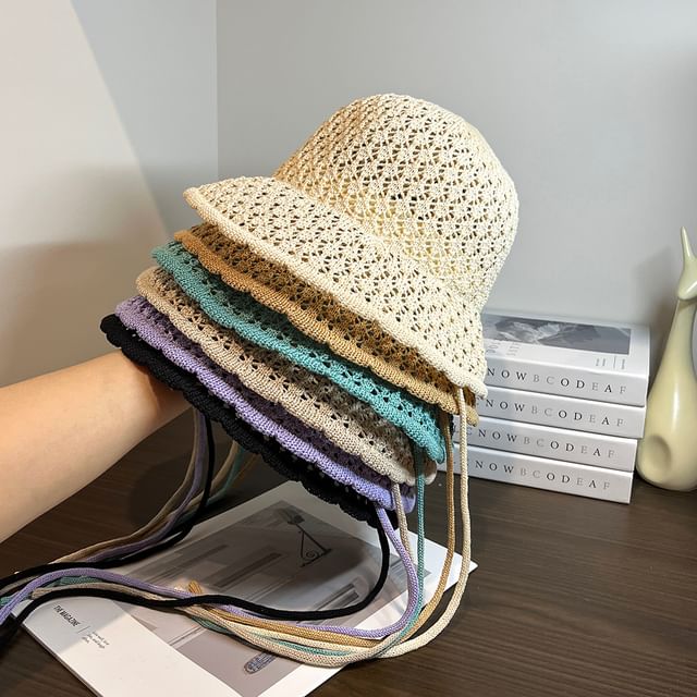 Plain Knit Sun Hat