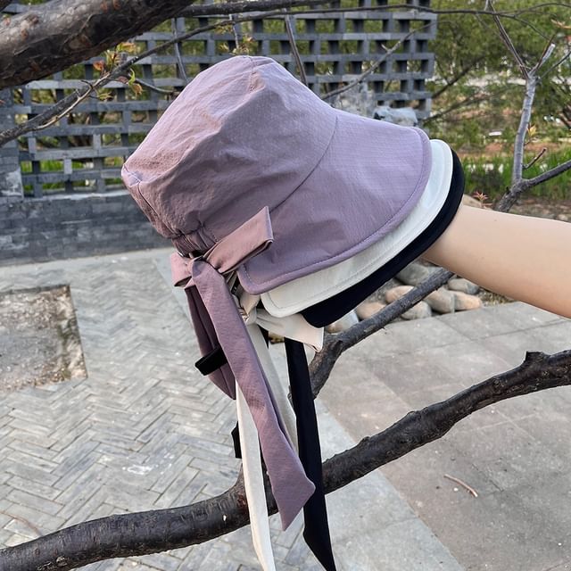 Plain Bow Bucket Hat