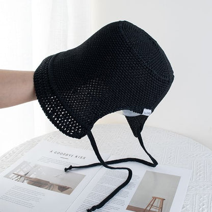 Plain Textured Cloche Hat