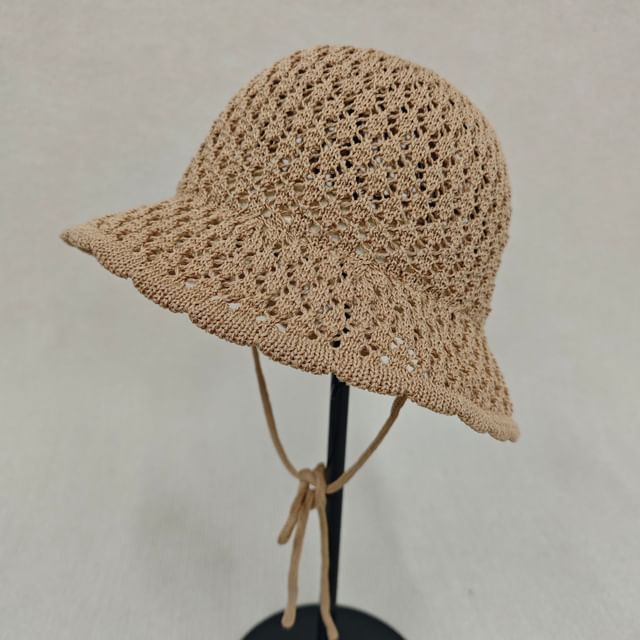 Plain Knit Cloche Hat