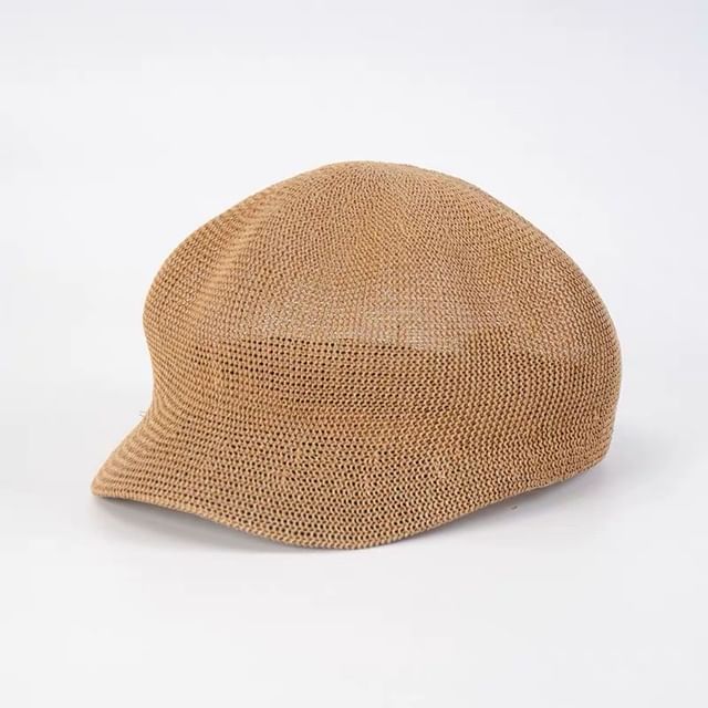 Plain Straw Beret