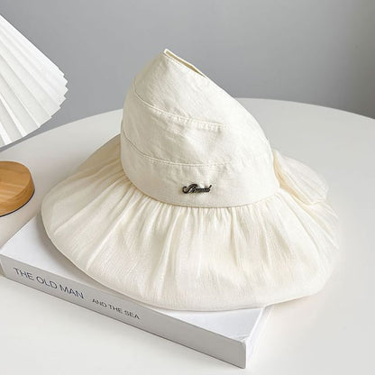 Plain Lettering Sun Hat