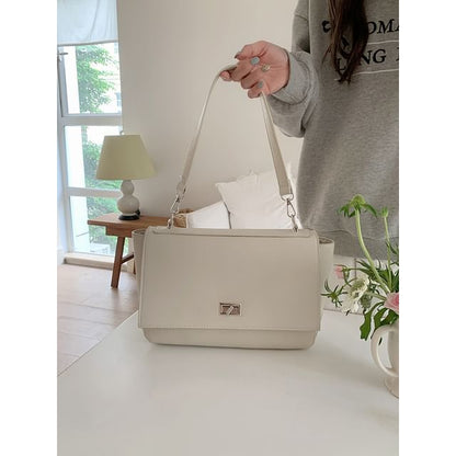 Faux Leather Satchel Bag