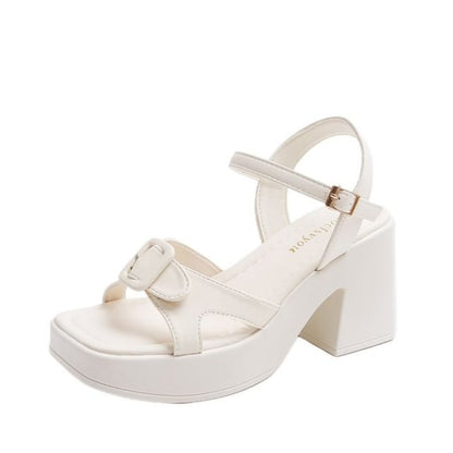 Platform Buckled Block Heel Sandals
