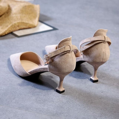 Ankle Strap Pointed High Heel Sandals (Various Designs)