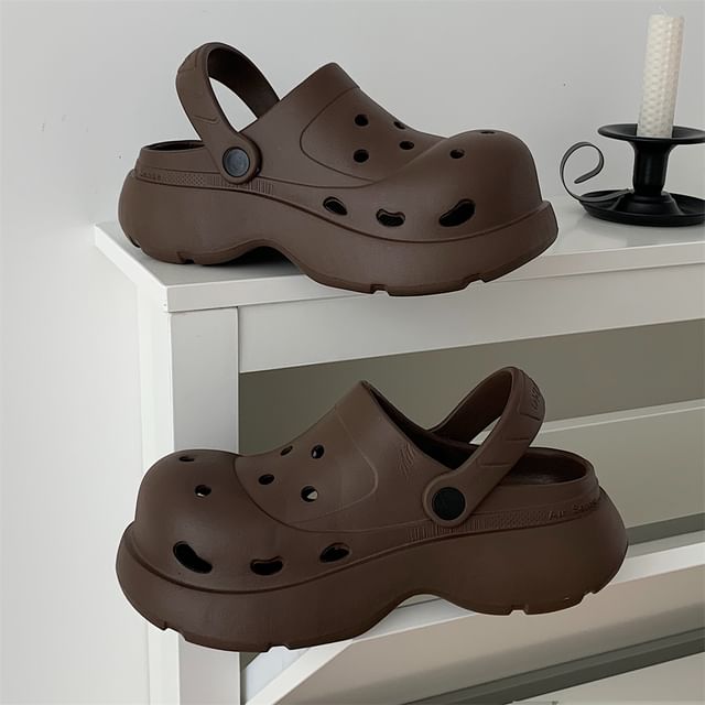 Platform Plain Sandals