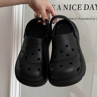 Platform Plain Sandals