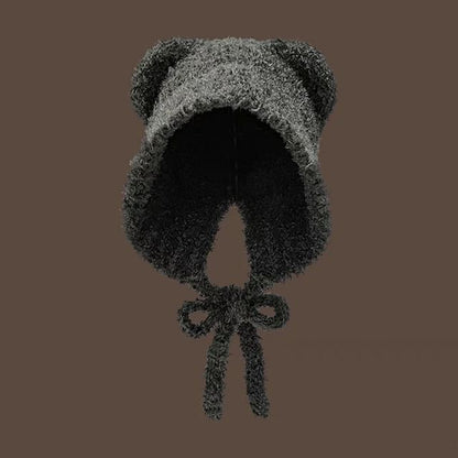 Bear Ear Knit Trapper Hat (Various Designs)