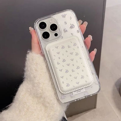 Floral Magnetic (Compatible with MagSafe) Phone Case / Card Holder / Set