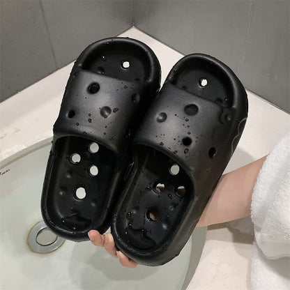 Couple Matching Plain Bathroom Home Slippers