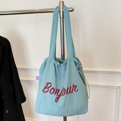 Tote Canvas Lettering Bag