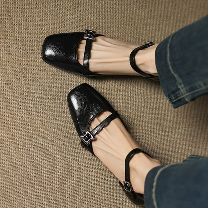 Chunky Heel Buckled Sandals