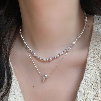Faux Pearl Necklace