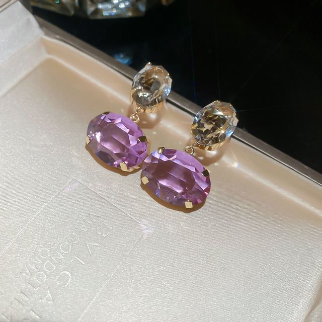 Rhinestone Drop Earring