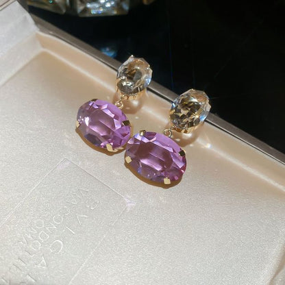 Rhinestone Drop Earring