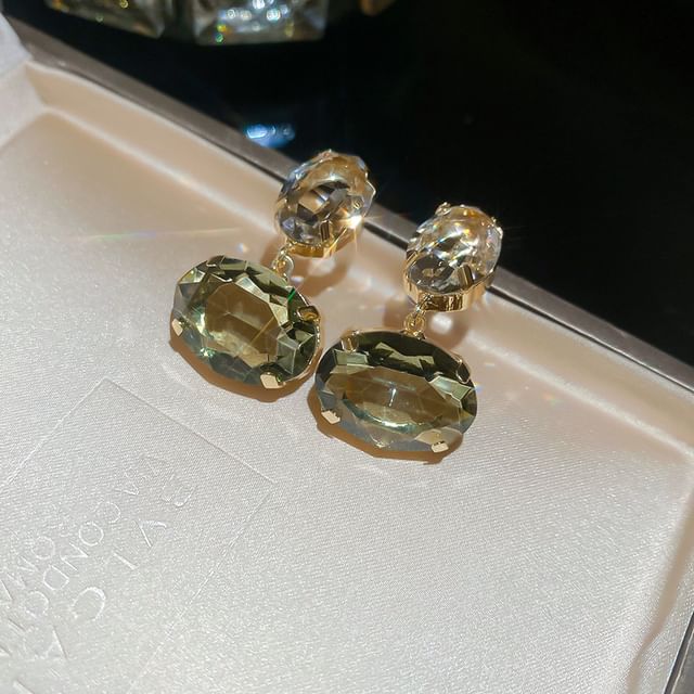 Rhinestone Drop Earring