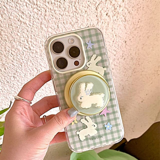 Rabbit Plaid Phone Case