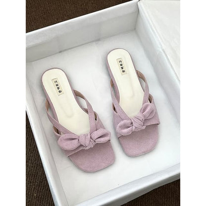 Knot Flat Slide Sandals