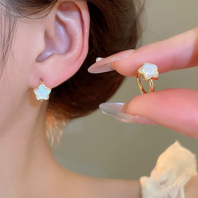 Star Hoop Earring